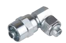 UNF VİDALI SOMUNLU 90° RAKOR